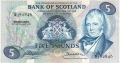 Bank Of Scotland 5 Pound Notes 5 Pounds,  4.12.1972